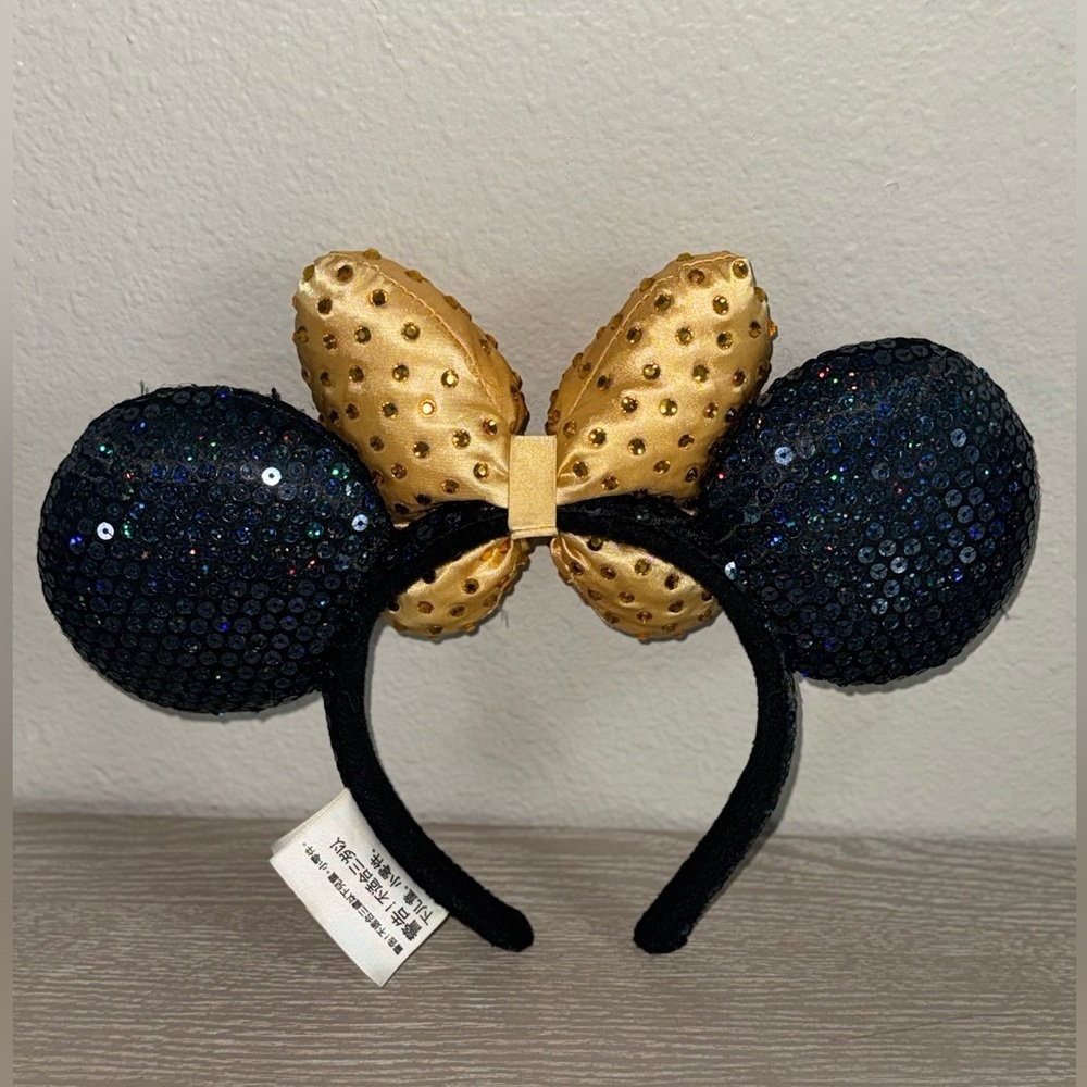 Gold-black bow Minnie Ears. Sequenced - Picture 6 of 7
